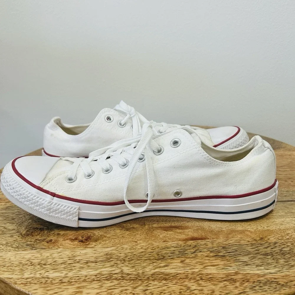 Converse Chuck Taylor All Star Low Top Canvas Sneaker White Lace Up Men 11.5